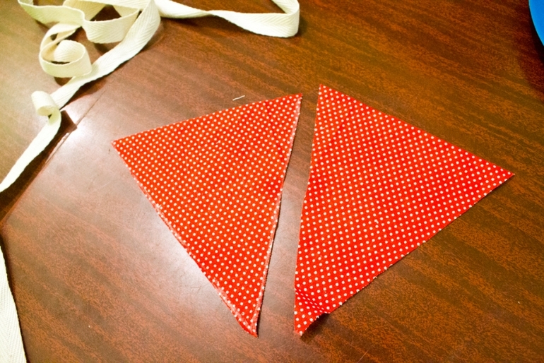 Флажки из ткани