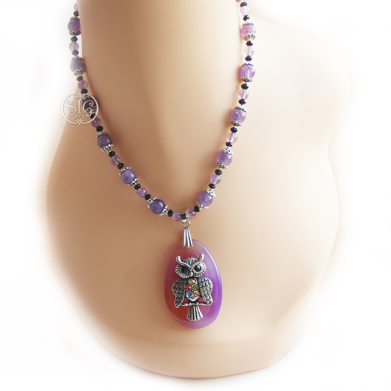 "Хозяйка лесного бала" - колье, серьги и браслет