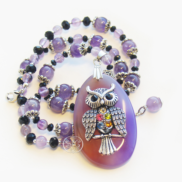 "Хозяйка лесного бала" - колье, серьги и браслет