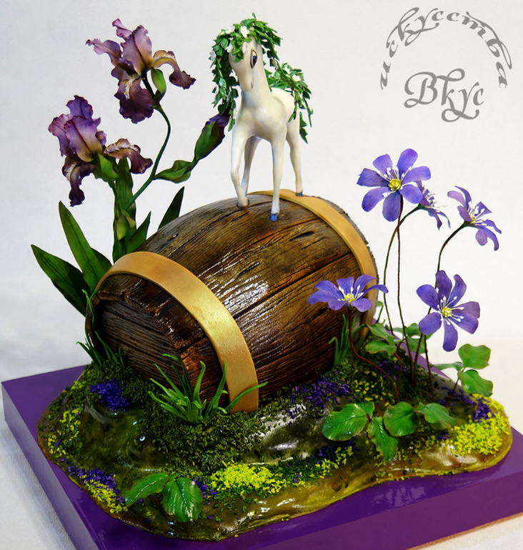 Торт по мотивам мультфильма "Удивительная бочка")))