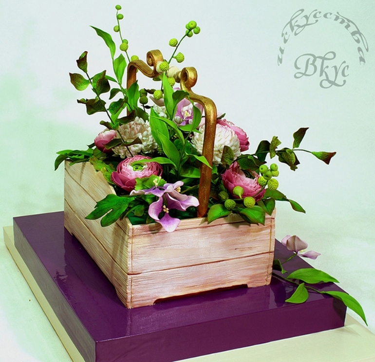 Торт "Любимые цветы")))