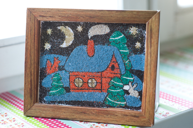 Фреска из песка