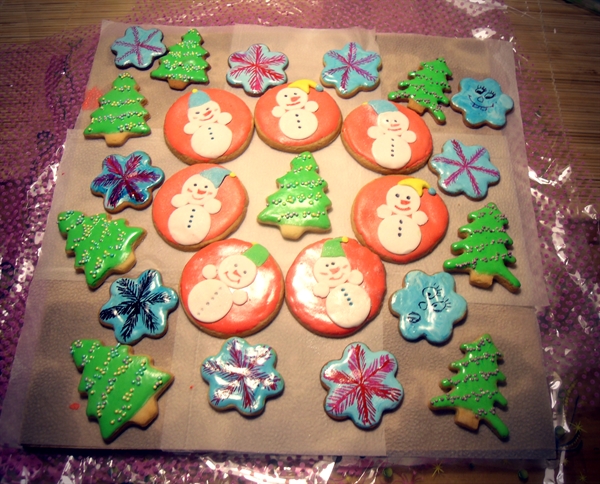 новогоднее печенье