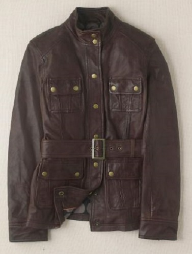Новая кожаная куртка BODEN, из USA (маркировка 12) на 48-50 размер, темно-коричневая.10 000р
