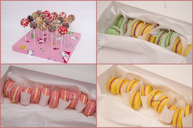 Кейкпопсы и макарон.