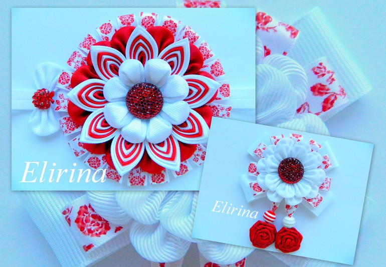 Повязочка и брошка для маленькой принцессы