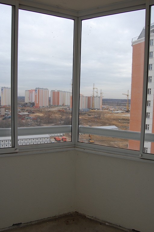 Холодное алюминиевое остекление б/у после демонтажа (новостр.