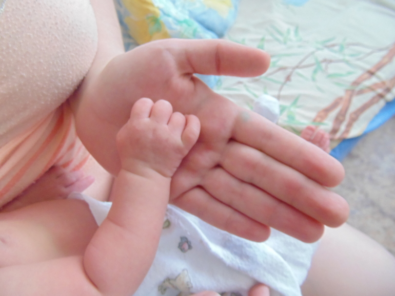 Нам сегодня уже  3 недельки