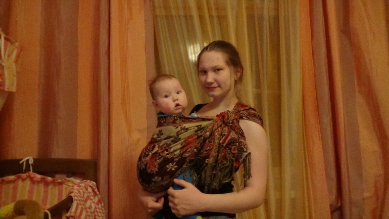 В обычном шарфе