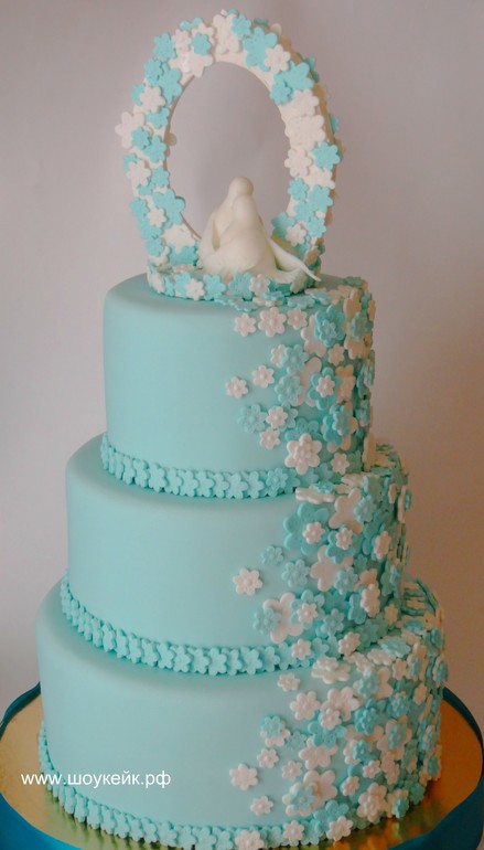 Свадебный бирюзовый.
