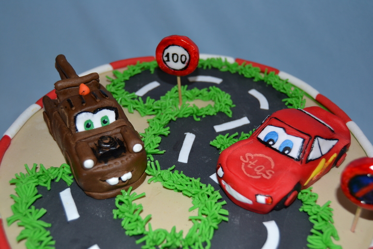 Торт на три годика сыну )