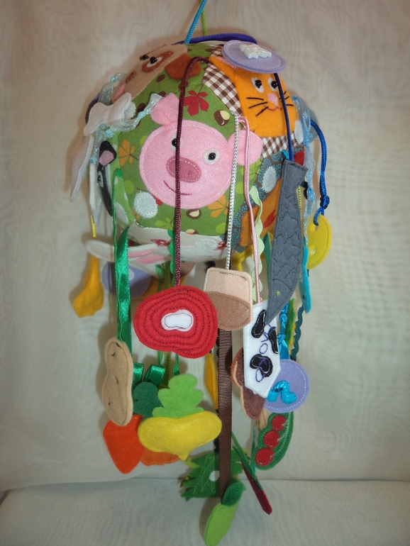 Развивающий мячик "Кто что ест"