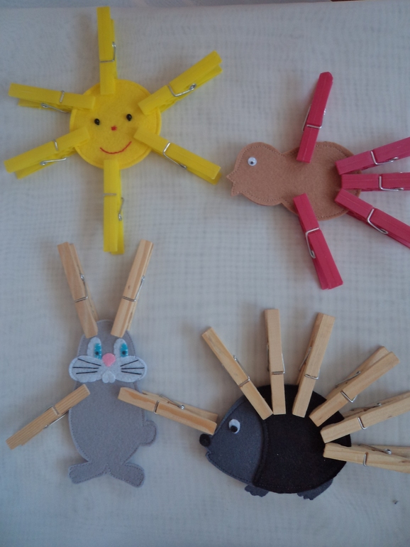 Фетровый набор для игр с прищепками (обновлённый)