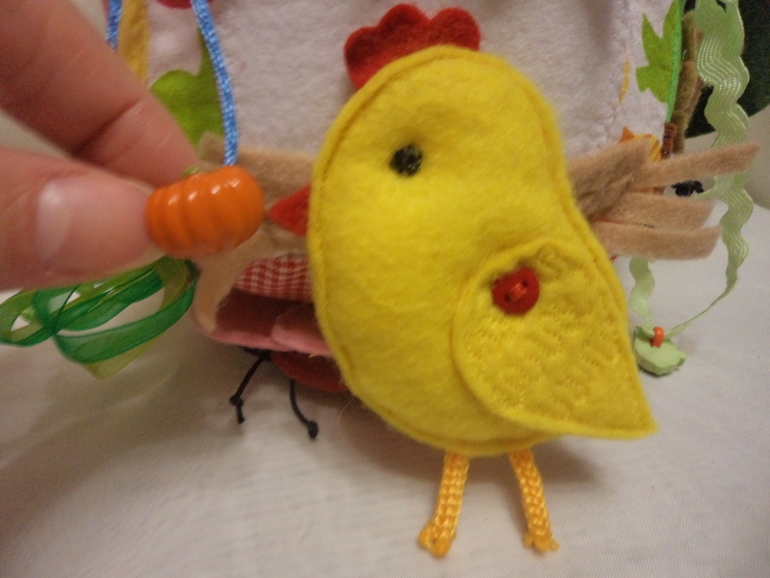 Развивающий кубик "Насекомые-птички и ёжик":)))