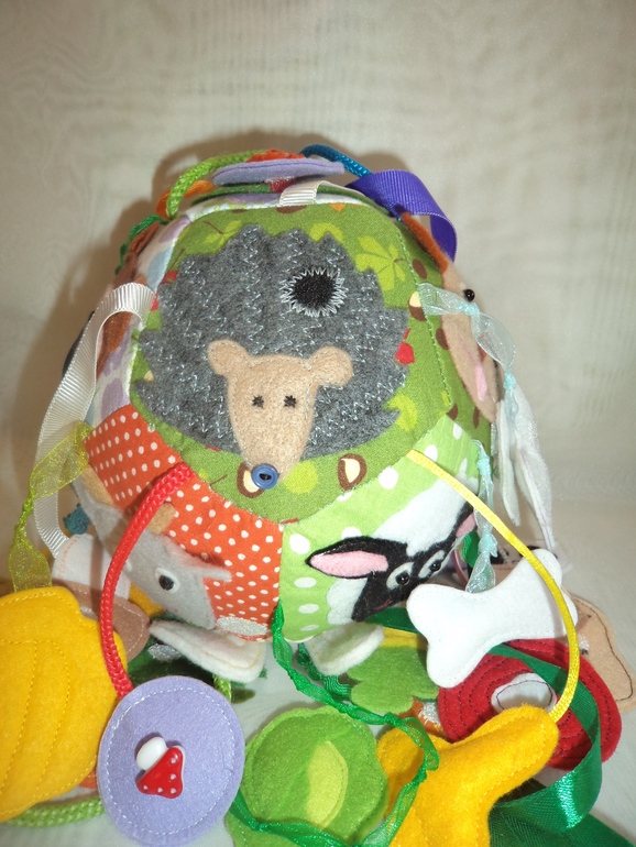 Развивающий мячик "Кто что ест"