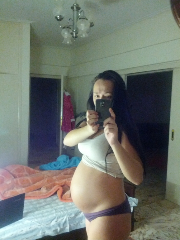 Мой пуз с разницей в 2 недели