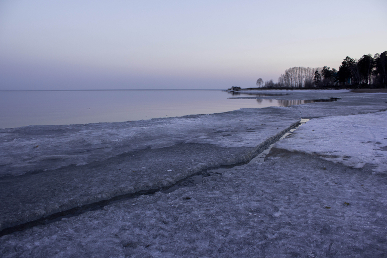 Весна, закат....