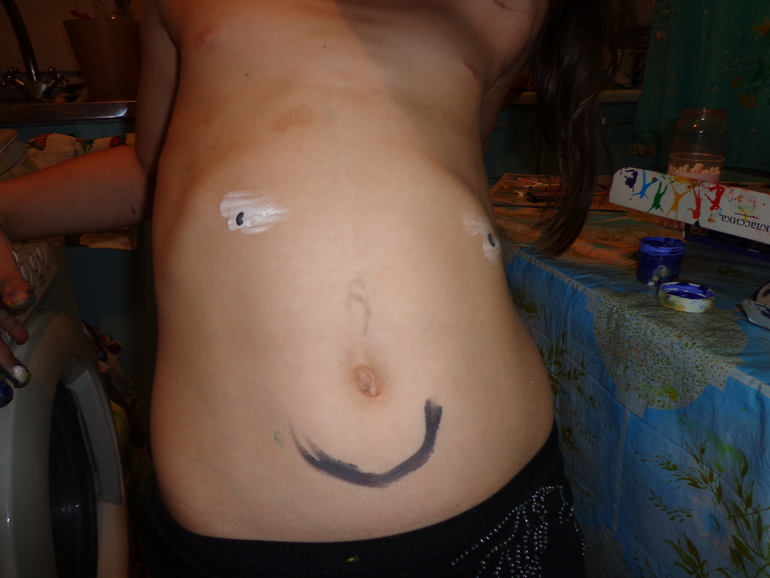 Рисование ватными палочками