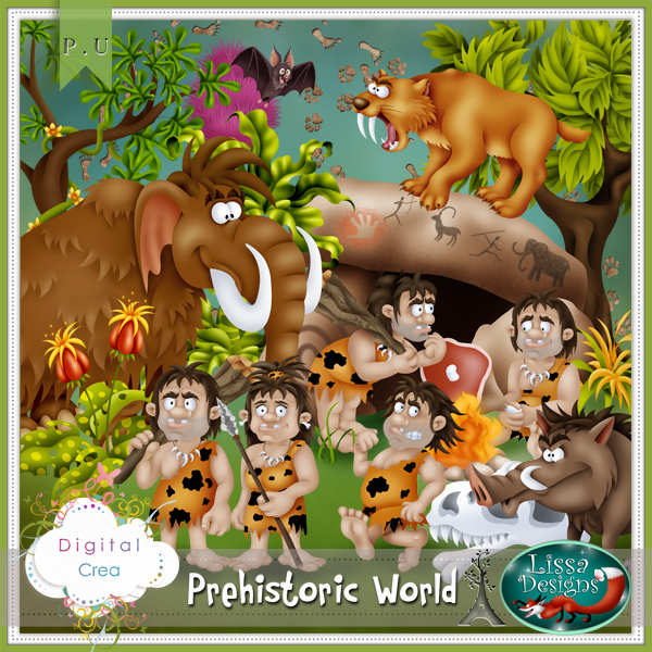 Новый набор "Prehistoric World" by Lissa Designs