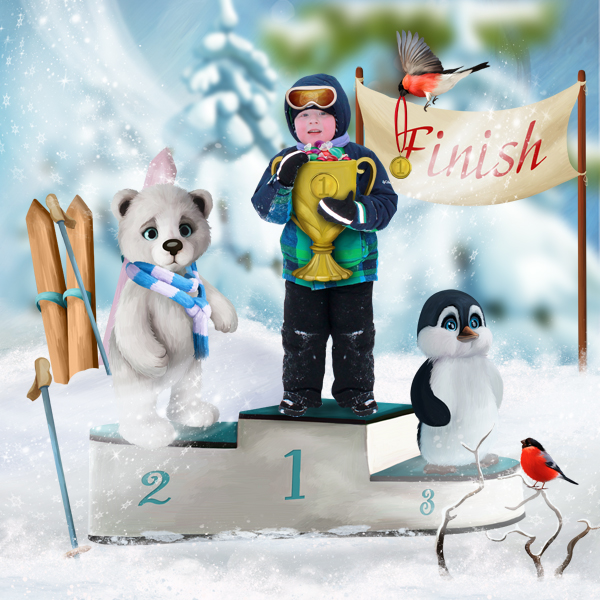 Winter games at the Nort Pole by Angi Designs