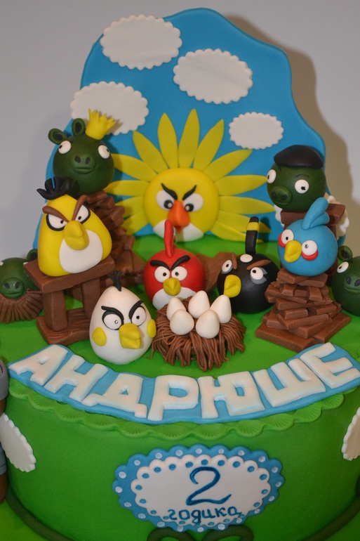 Торт Злые птички