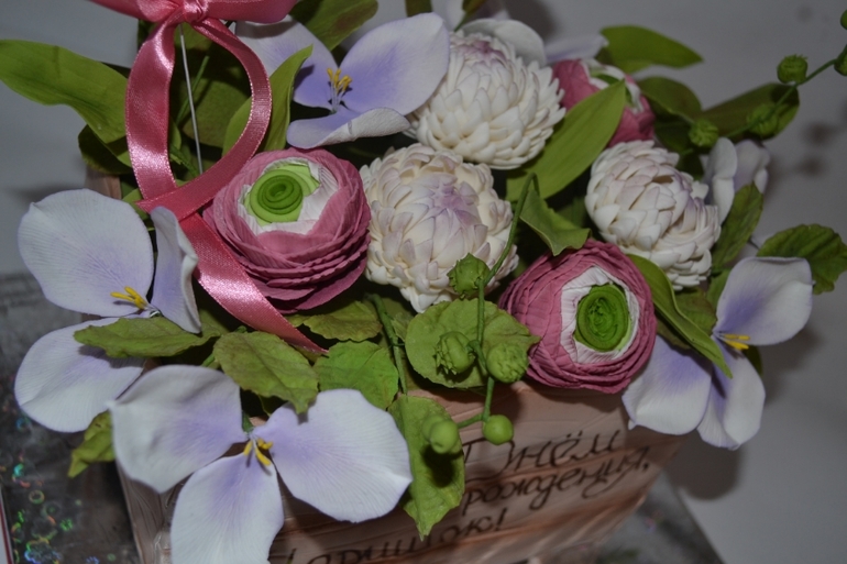 Торт Коробка с цветами