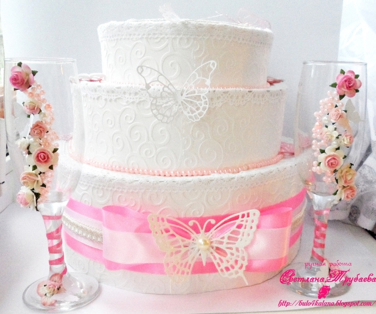 Розовый и сиреневый свадебные наборы  за 500 руб!