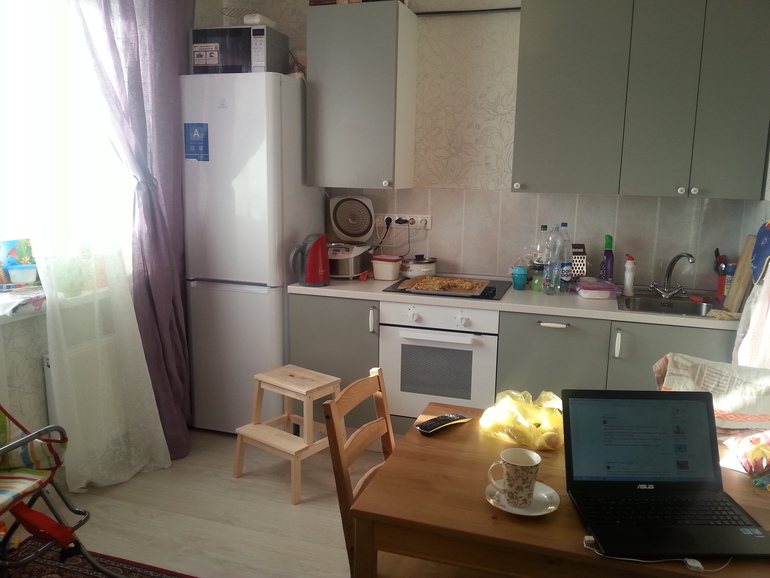 Вот моя кухонька немного "приоделась"