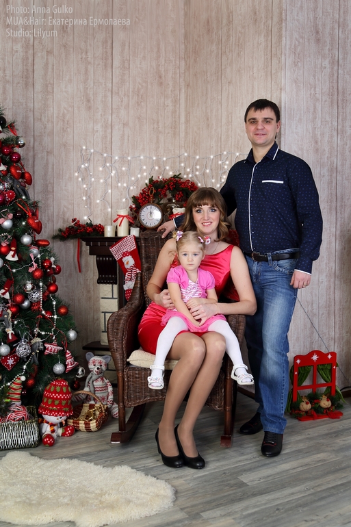 Новогодняя семейная фотосъемка
