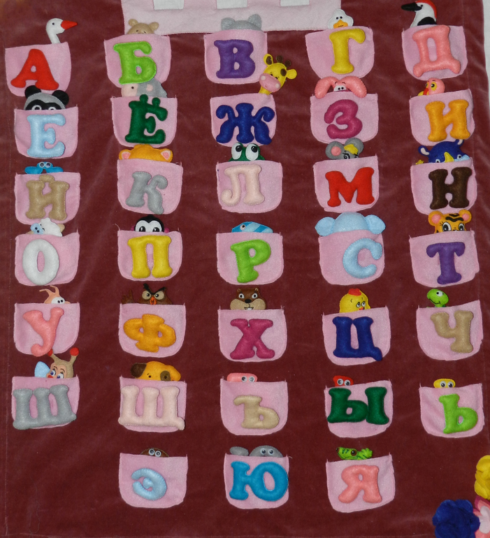 Алфавит из фетра с животными!