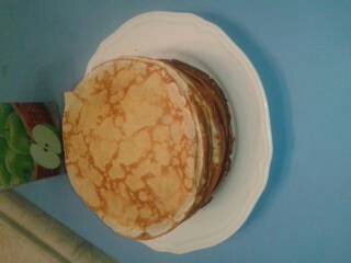 Блинчики на молоке с растопленным слив.маслом БЕЗ сахара.