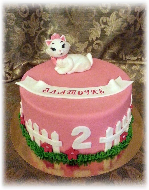Торт с котнком для девочки