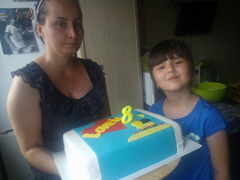 Торт для моей доченьки на 8 лет