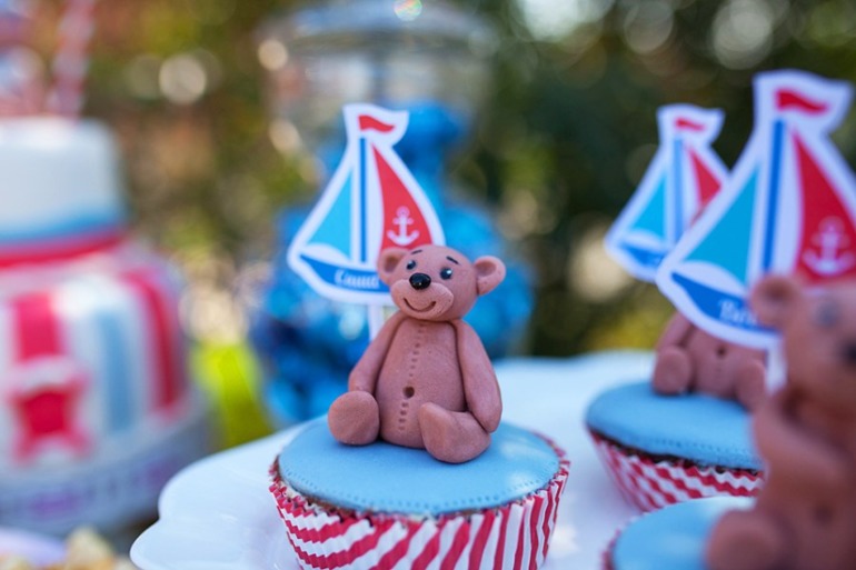 Оформление Дня Рождения в морском стиле для тройняшек