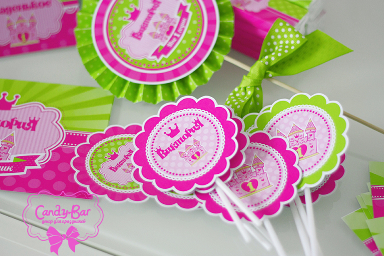 Оформление Дня Рождения в стиле Принцесс для маленькой Виктории