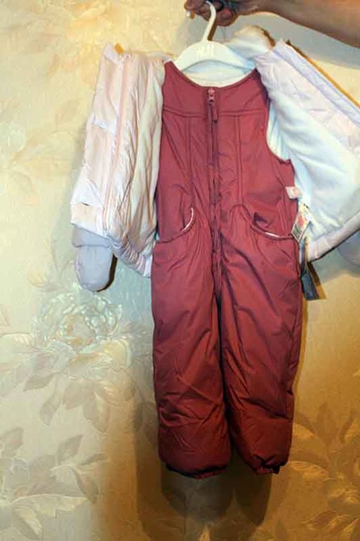 Новый комплект: Зимний полукомбез+куртка Mothercare - 80р 1100р