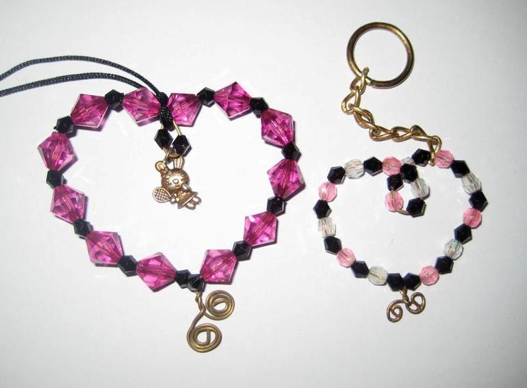 Сердечки из проволоки и бусин  (видео мк)