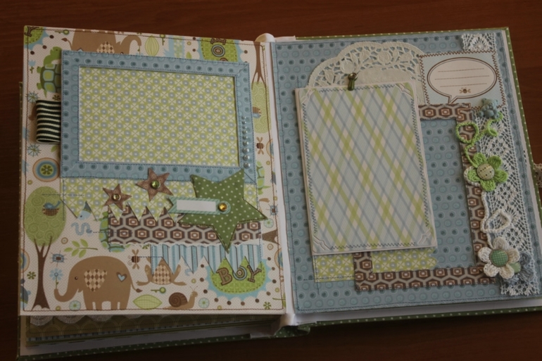 Альбом для мальчика о первом годе жизни