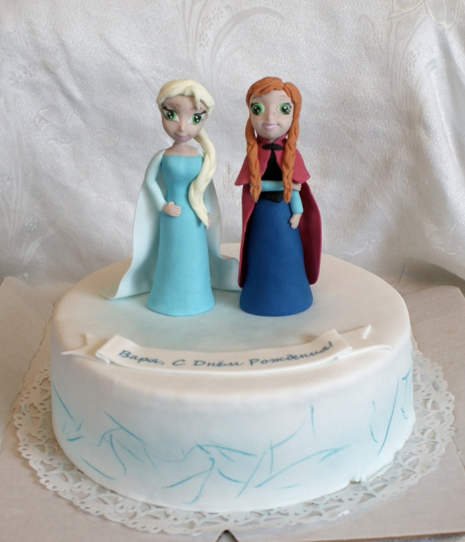 Торт Холодное сердце.