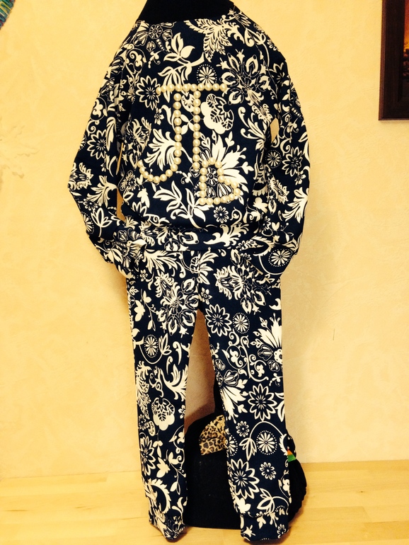 трикотажный костюм для девочки "Гламур" (кол-во ограничено)