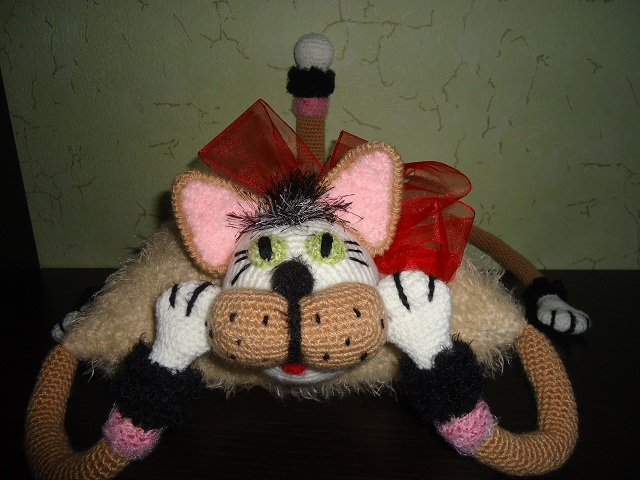 Подушка "влюбленный котик"