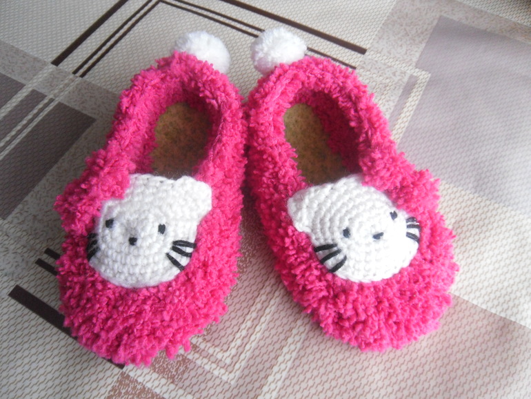 Моя вязанная обувь для деток