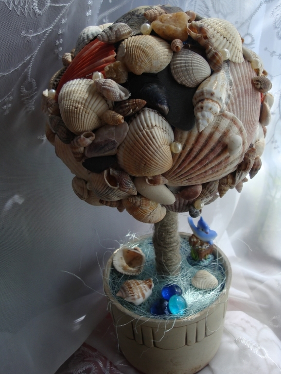 Морское настроение - топиарии и рамочка для фото