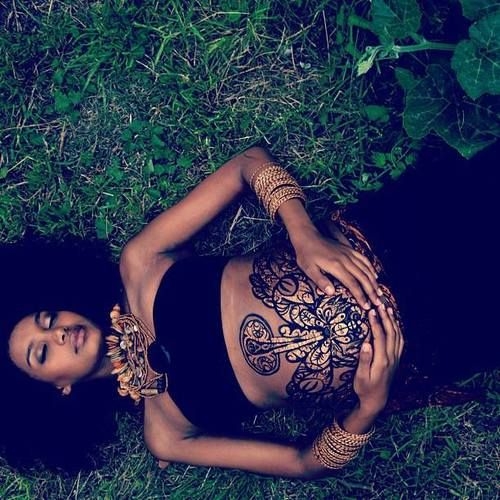 Идеи для фотосессии беременных, часть 3 "Боди арт животиков""