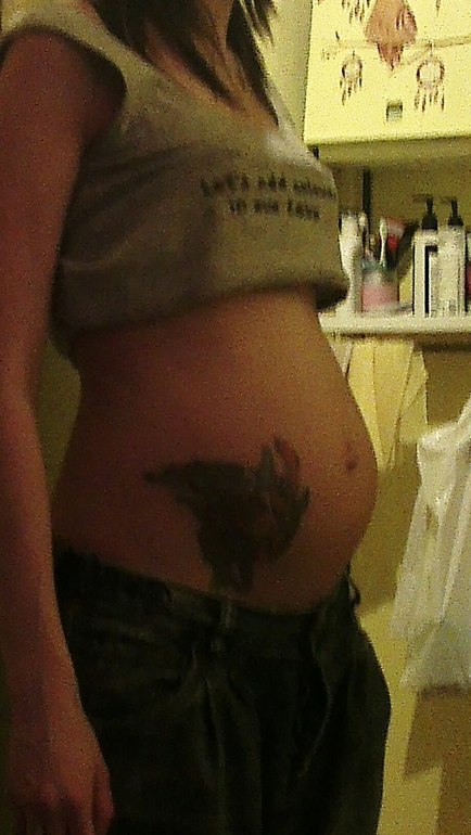 Пузенька стала ниже?