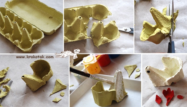 Подставка для пасхальных яиц в виде курочки