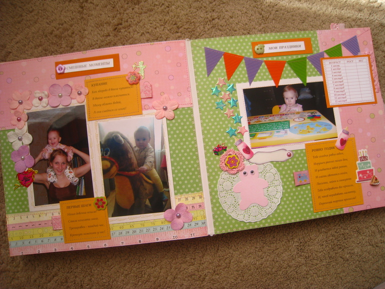 Альбом для Аленушки. Это был мой второй скрапальбом.