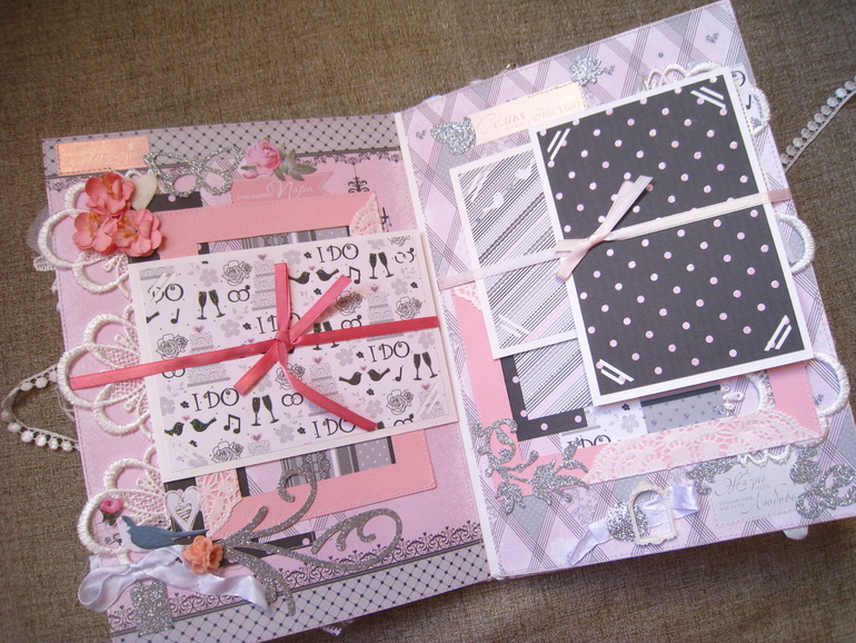 Красивый и элегантный свадебный альбом ручной работы! Продается!