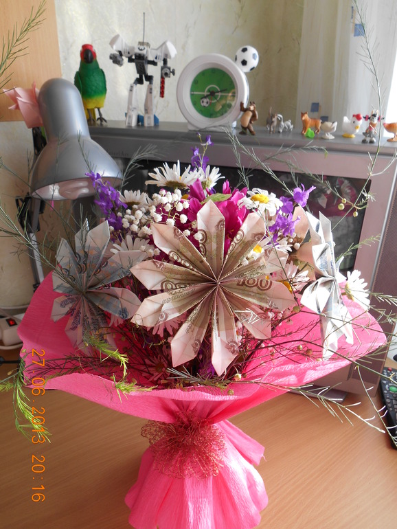 Вот такие цветы на день рождения