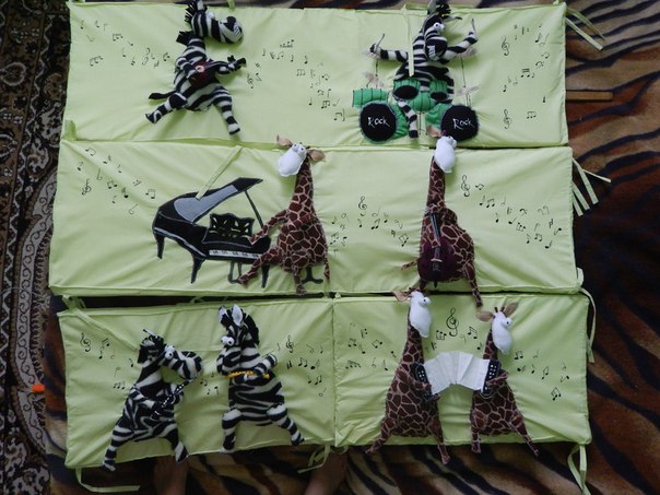 борта для детских кроваток ручной работы!!!